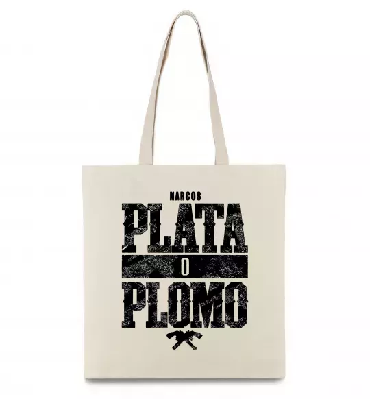 Еко-сумка Plata o Plomo Бежевий фото