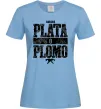 Жіноча футболка Plata o Plomo Блакитний Жіноча футболка Plata o Plomo Блакитний фото