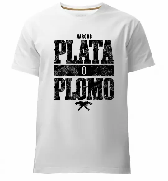 Мужская премиум футболка Plata o Plomo Белый фото