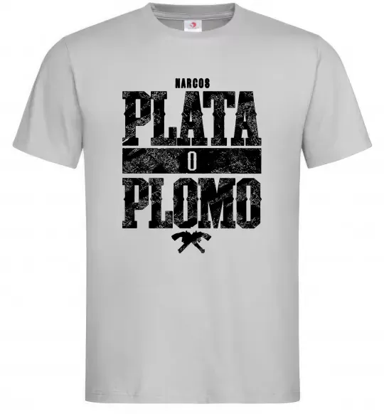 Мужская футболка Plata o Plomo Серый фото