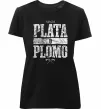 Жіноча преміум футболка Plata o Plomo Чорний фото