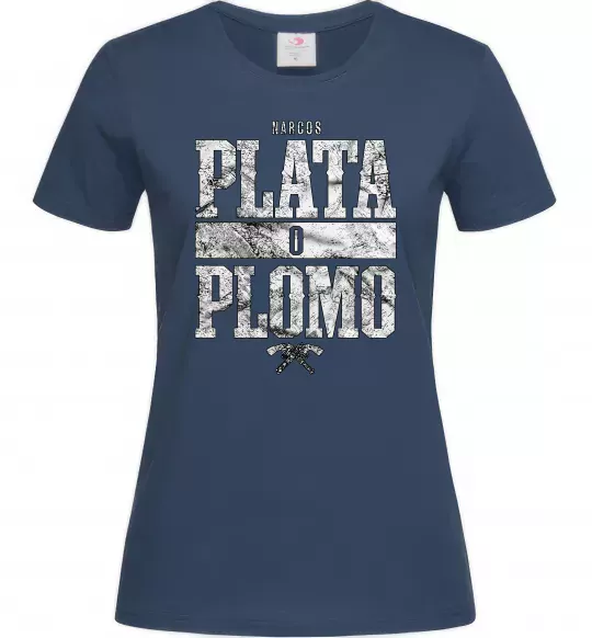 Жіноча футболка Plata o Plomo Темно-синій фото