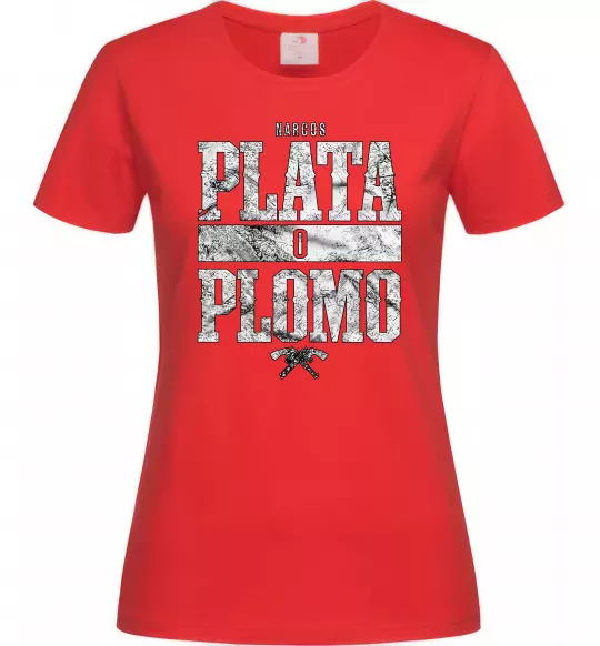Жіноча футболка Plata o Plomo Червоний фото