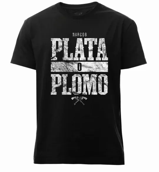 Мужская премиум футболка Plata o Plomo Черный фото