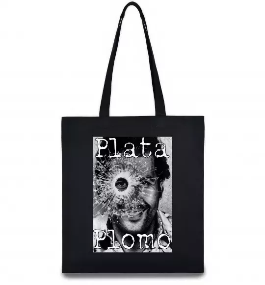 Еко-сумка Escobar Plata o plomo Чорний фото