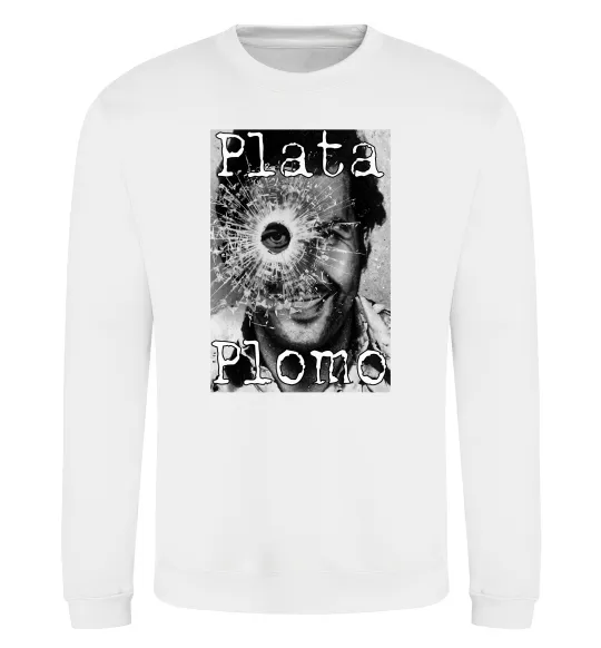 Світшот Escobar Plata o plomo Білий фото
