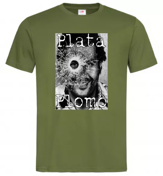 Чоловіча футболка Escobar Plata o plomo Оливковий фото