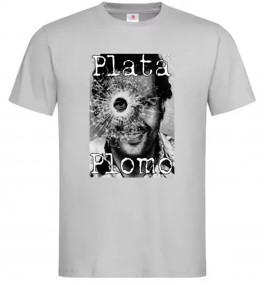 Чоловіча футболка Escobar Plata o plomo Сірий фото