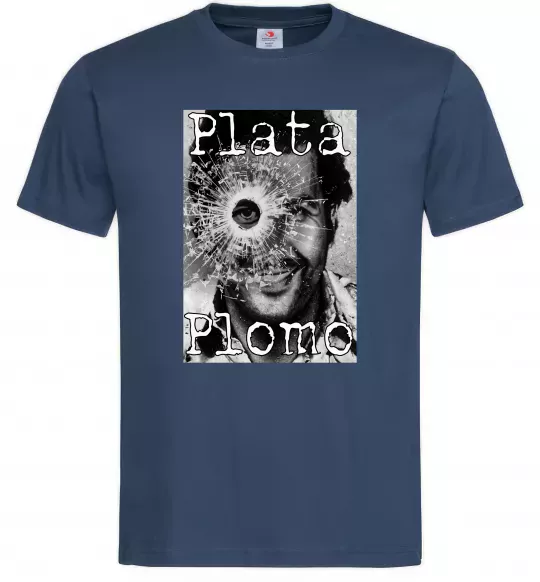 Чоловіча футболка Escobar Plata o plomo Темно-синій фото