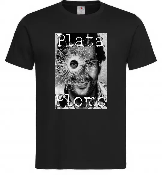 Чоловіча футболка Escobar Plata o plomo Чорний фото