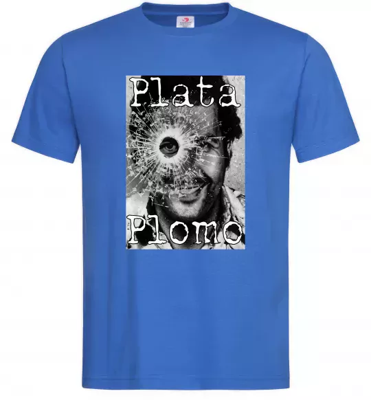 Чоловіча футболка Escobar Plata o plomo Яскраво-синій фото