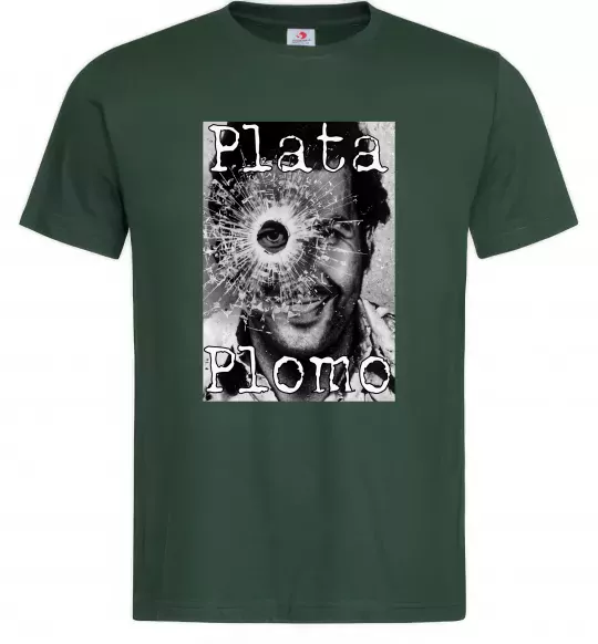 Чоловіча футболка Escobar Plata o plomo Темно-зелений фото