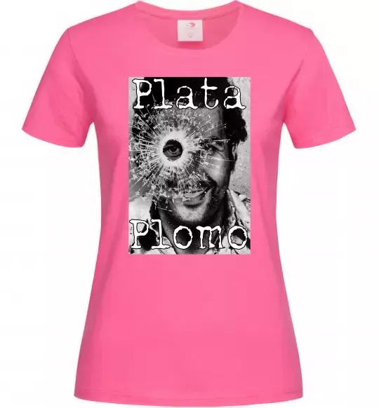 Женская футболка Escobar Plata o plomo Ярко-розовый фото