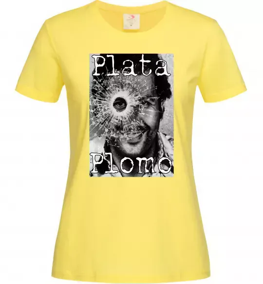 Женская футболка Escobar Plata o plomo Лимонный фото