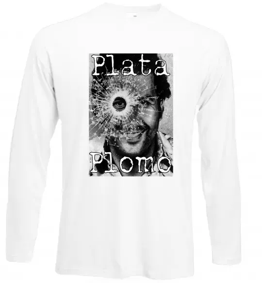 Лонгслив Escobar Plata o plomo Белый фото