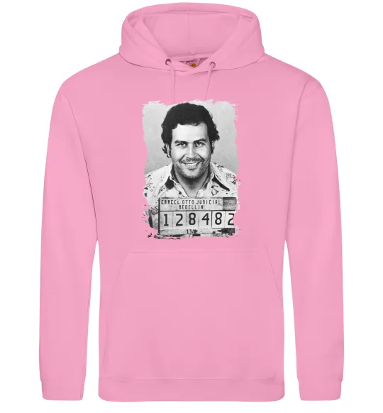 Мужская толстовка (худи) Пабло Ескобар Розовый фото