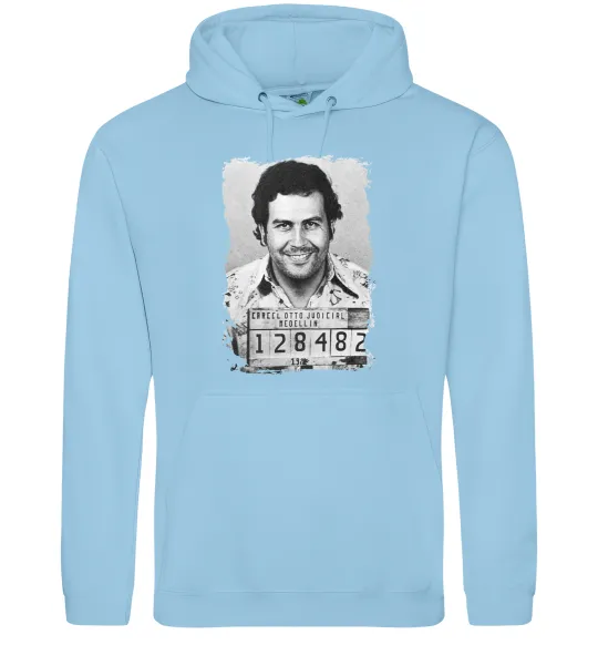 Женская толстовка (худи) Пабло Ескобар Голубой фото