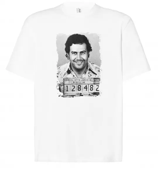 Футболка Оверсайз Пабло Ескобар Белый фото
