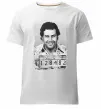 Чоловіча преміум футболка Пабло Ескобар Білий фото