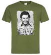 Мужская футболка Пабло Ескобар Оливковый фото