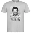 Мужская футболка Пабло Ескобар Серый фото