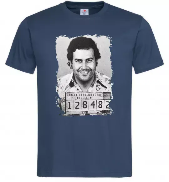 Мужская футболка Пабло Ескобар Темно-синий фото