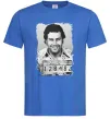 Мужская футболка Пабло Ескобар Ярко-синий фото