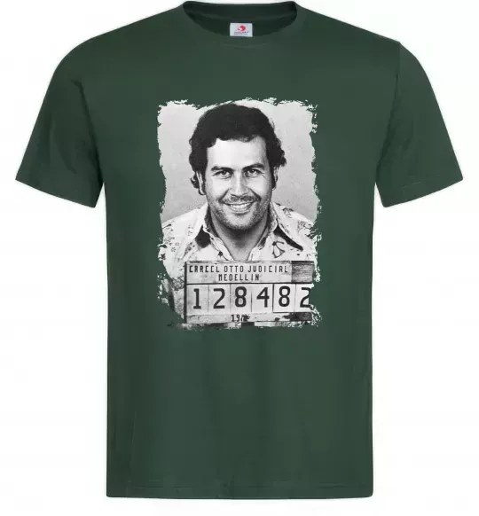Мужская футболка Пабло Ескобар Темно-зеленый фото