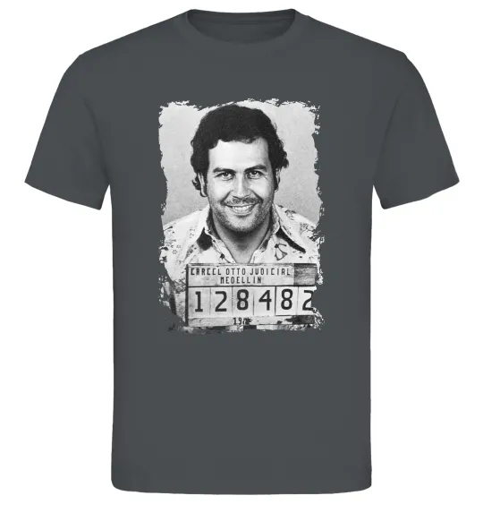 Мужская футболка Пабло Ескобар Графит фото