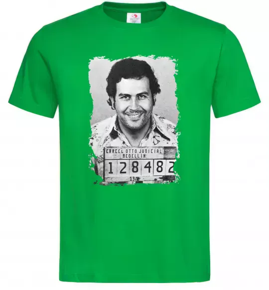 Мужская футболка Пабло Ескобар Зеленый фото