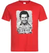 Мужская футболка Пабло Ескобар Красный фото