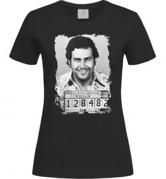 Женская футболка Пабло Ескобар Черный фото