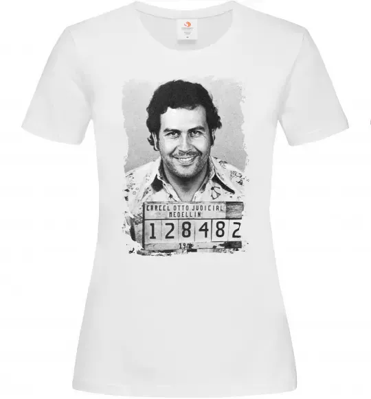 Женская футболка Пабло Ескобар Белый фото