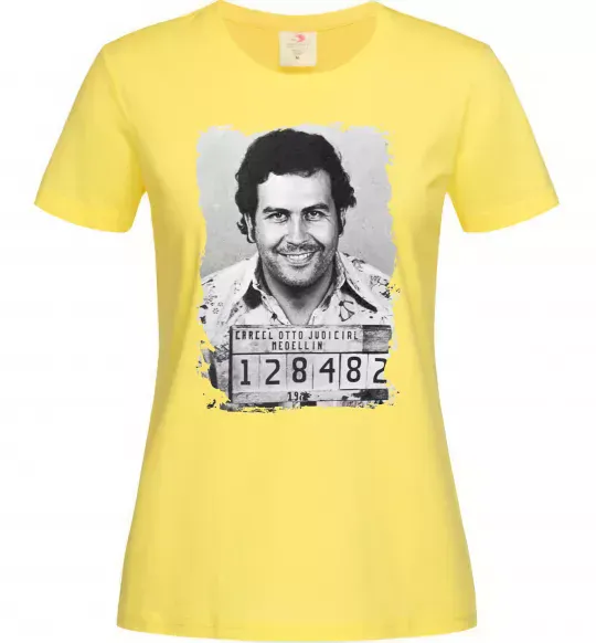 Женская футболка Пабло Ескобар Лимонный фото