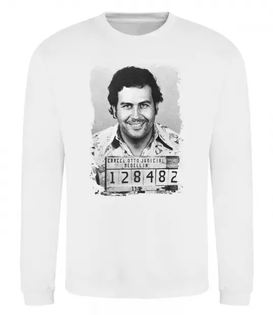 Світшот Пабло Ескобар Білий фото