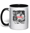 Чашка с цветной ручкой Escobar mood Черный Чашка с цветной ручкой Escobar mood Черный фото