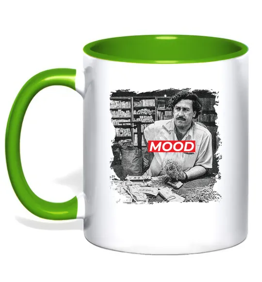 Чашка с цветной ручкой Escobar mood Лаймовый фото