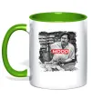 Чашка с цветной ручкой Escobar mood Зеленый Чашка с цветной ручкой Escobar mood Зеленый фото