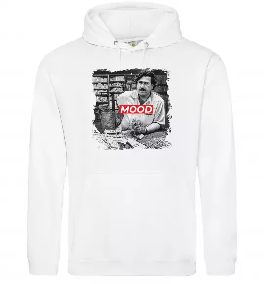 Мужская толстовка (худи) Escobar mood Белый фото