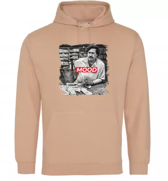 Мужская толстовка (худи) Escobar mood Песочный фото