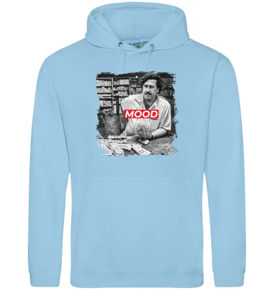 Мужская толстовка (худи) Escobar mood Голубой фото
