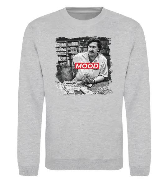 Світшот Escobar mood Сірий меланж фото