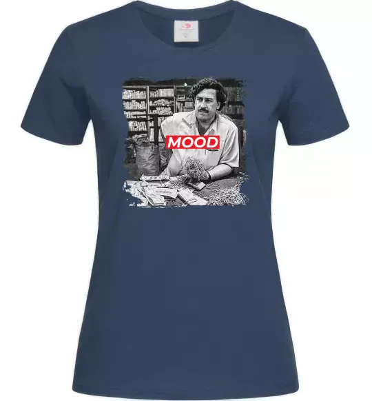 Женская футболка Escobar mood Темно-синий фото