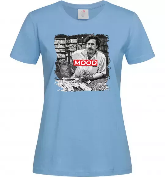 Женская футболка Escobar mood Голубой фото