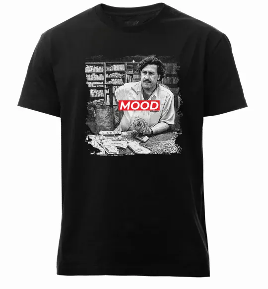 Чоловіча преміум футболка Escobar mood Чорний фото