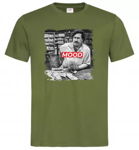 Чоловіча футболка Escobar mood Оливковий фото
