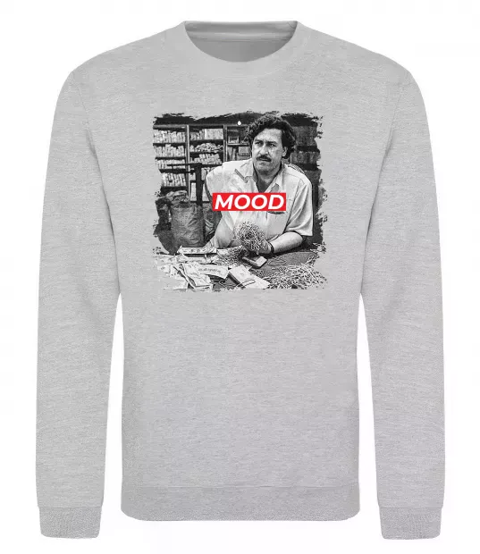 Свитшот Escobar mood Серый меланж фото