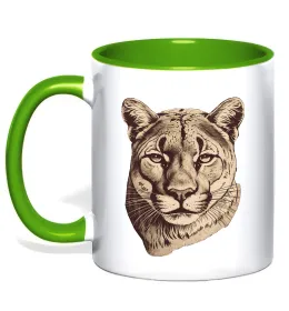 Чашка с цветной ручкой