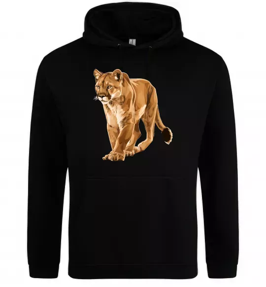 Женская толстовка (худи) Пума в повний зріст Черный фото