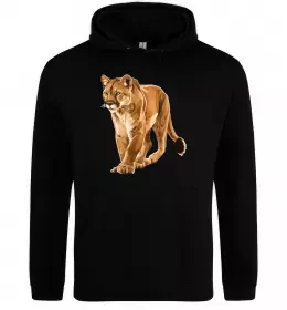 Женская толстовка (худи) Пума в повний зріст Черный фото